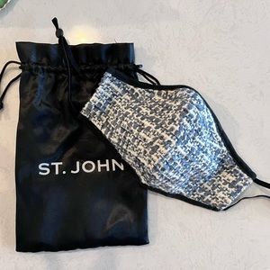 St. John Knit Face Mask Covering - Wool Boucle